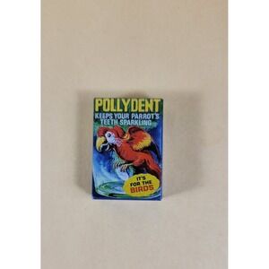Wacky Packages Pollydent Miniature Parody Box Parrot Bird Humor Collectible